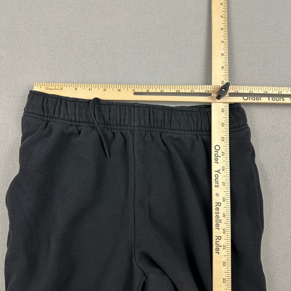 Athleta Pants Women Medium Black Solid Fleece Joggers Cinch Bottom Sweatpants M - Picture 9 of 12